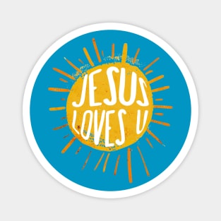 Jesus Loves You Christian Pride Magnet